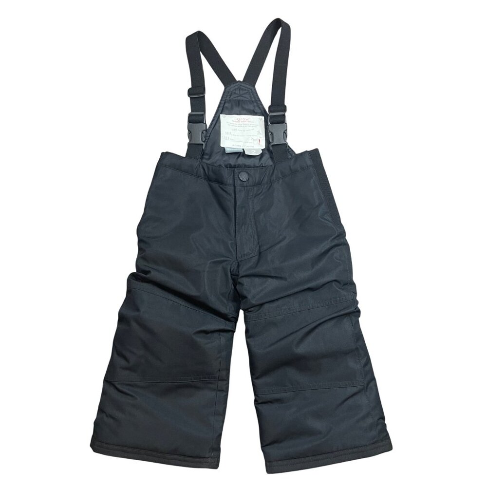 Obermeyer Frosty Suspender Pants Unisex Kids‎ Size 2 Black I-Grow Extended Wear